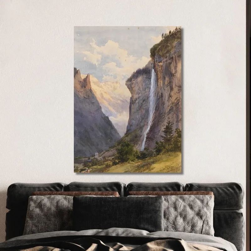 La Chute De Staubbach À Lauterbrunnen Suisse Edward Theodore Compton