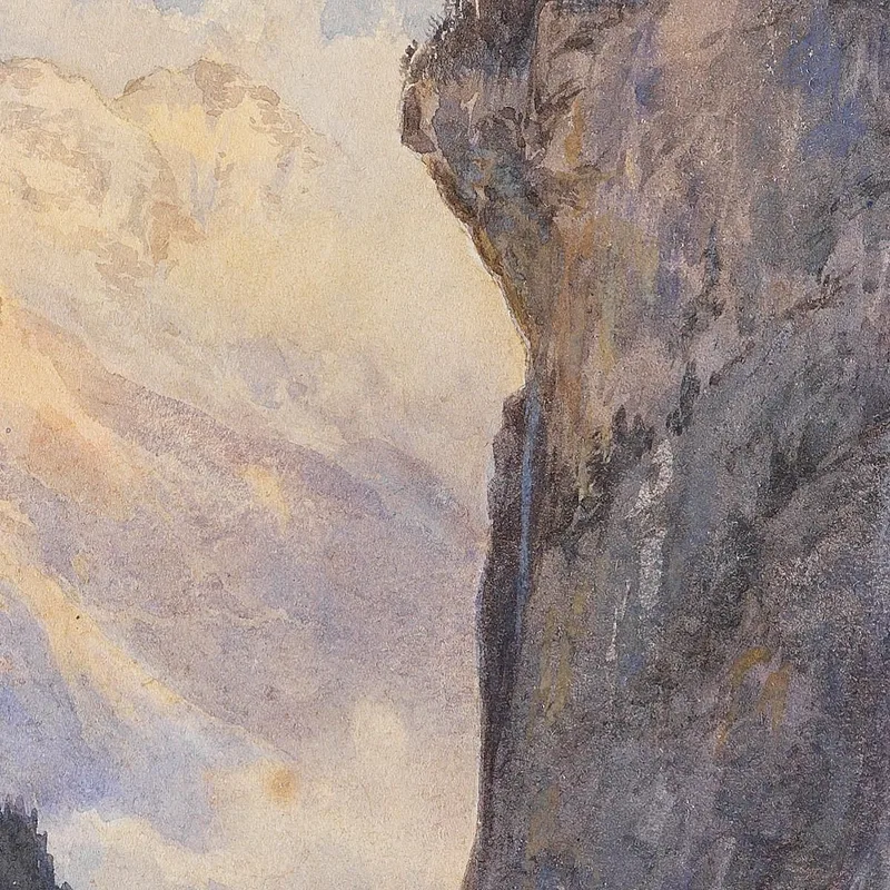 La Chute De Staubbach À Lauterbrunnen Suisse Edward Theodore Compton