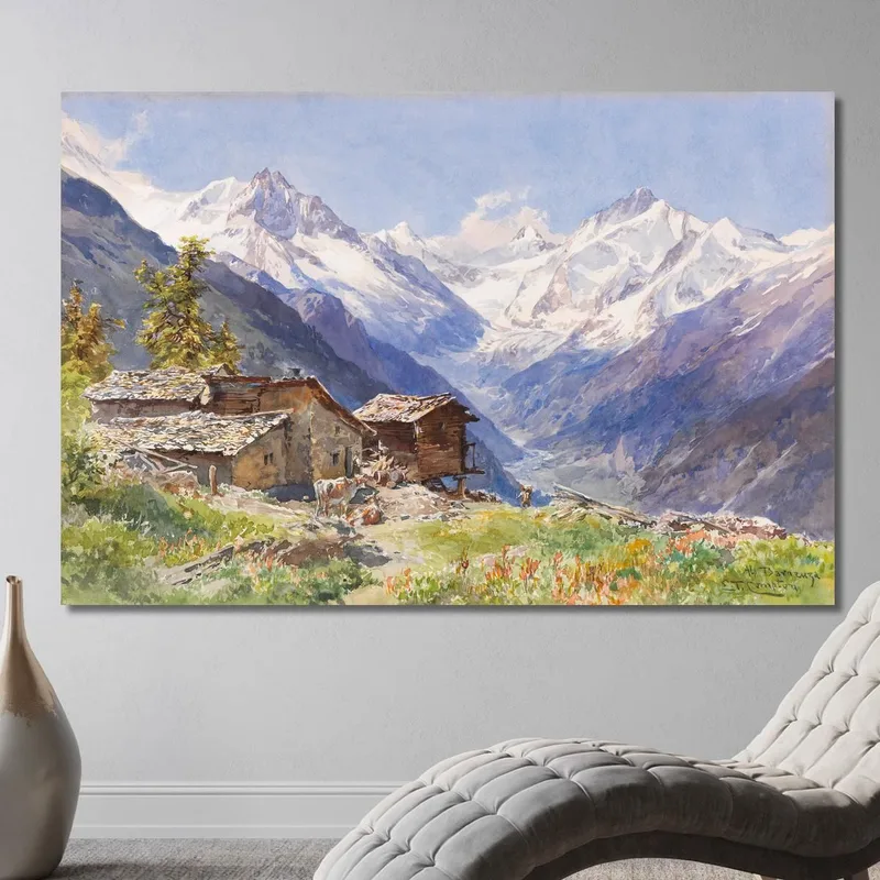 Die Alpe Barneuza Wallis Edward Theodore Compton