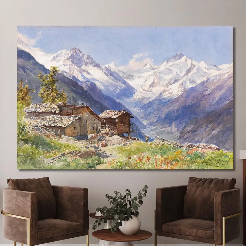 Die Alpe Barneuza Wallis Edward Theodore Compton