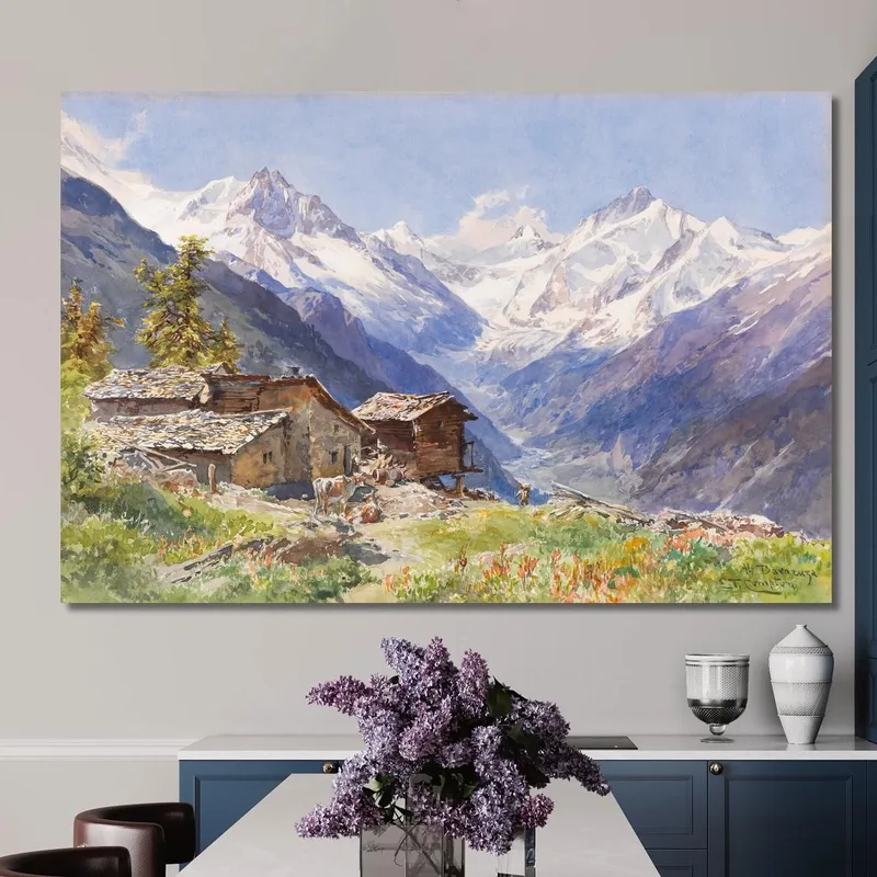 Die Alpe Barneuza Wallis Edward Theodore Compton