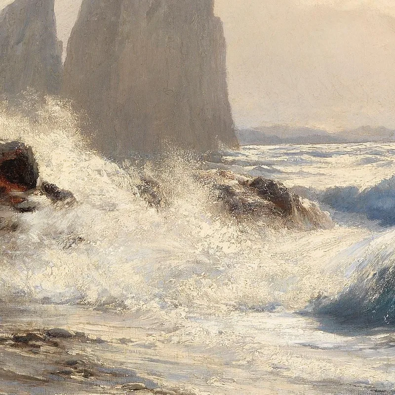 I Faraglioni Davanti Alla Costa Di Capri Edward Theodore Compton