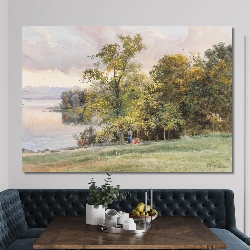 Landschaft Am Starnberger See Edward Theodore Compton