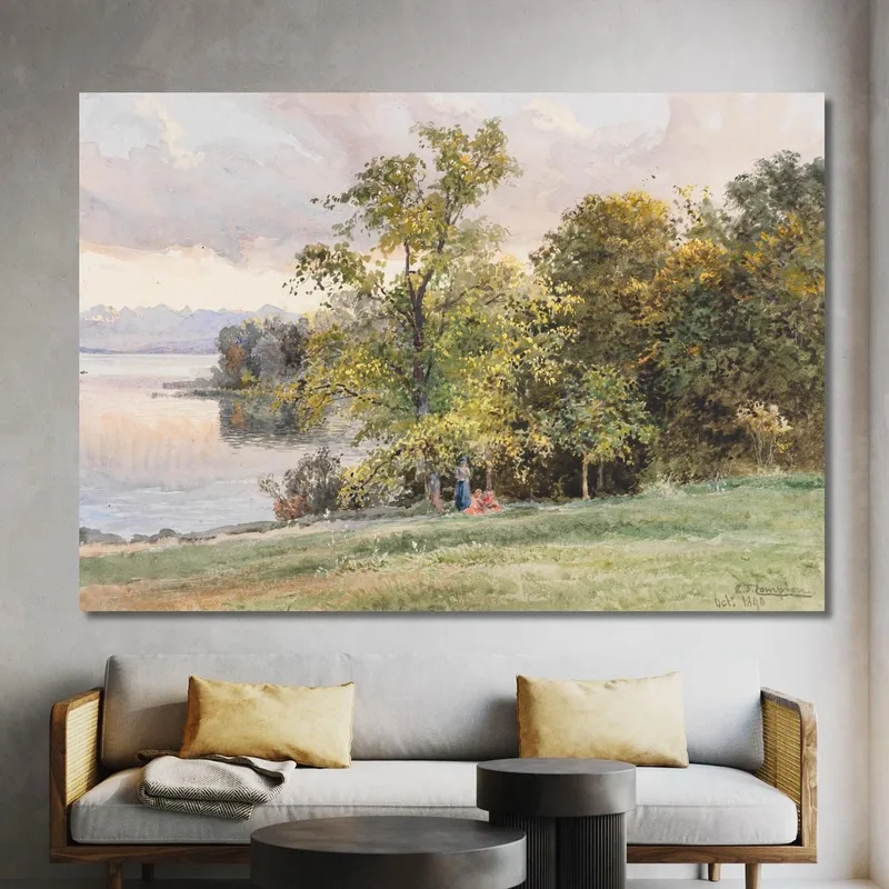 Landschaft Am Starnberger See Edward Theodore Compton