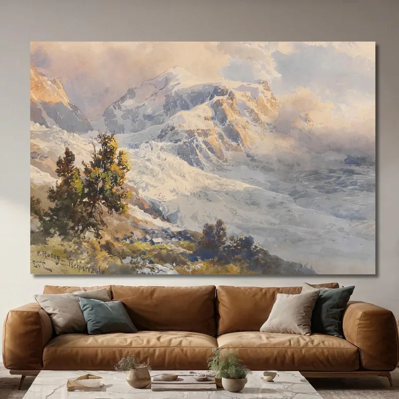 Piz Roseg, Ghiacciaio Tschierva Edward Theodore Compton