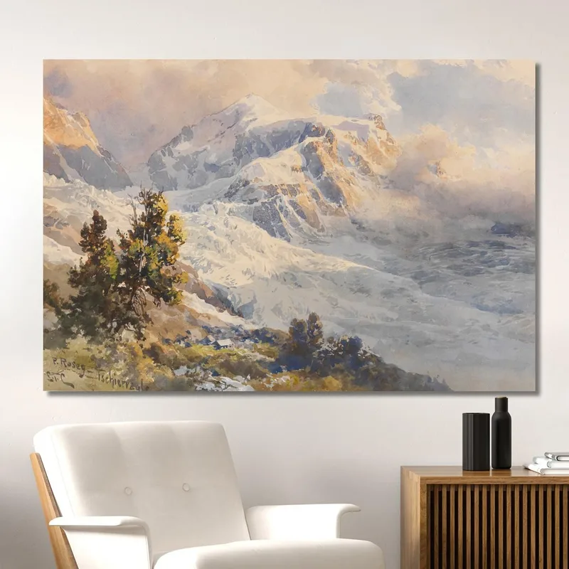 Piz Roseg, Ghiacciaio Tschierva Edward Theodore Compton