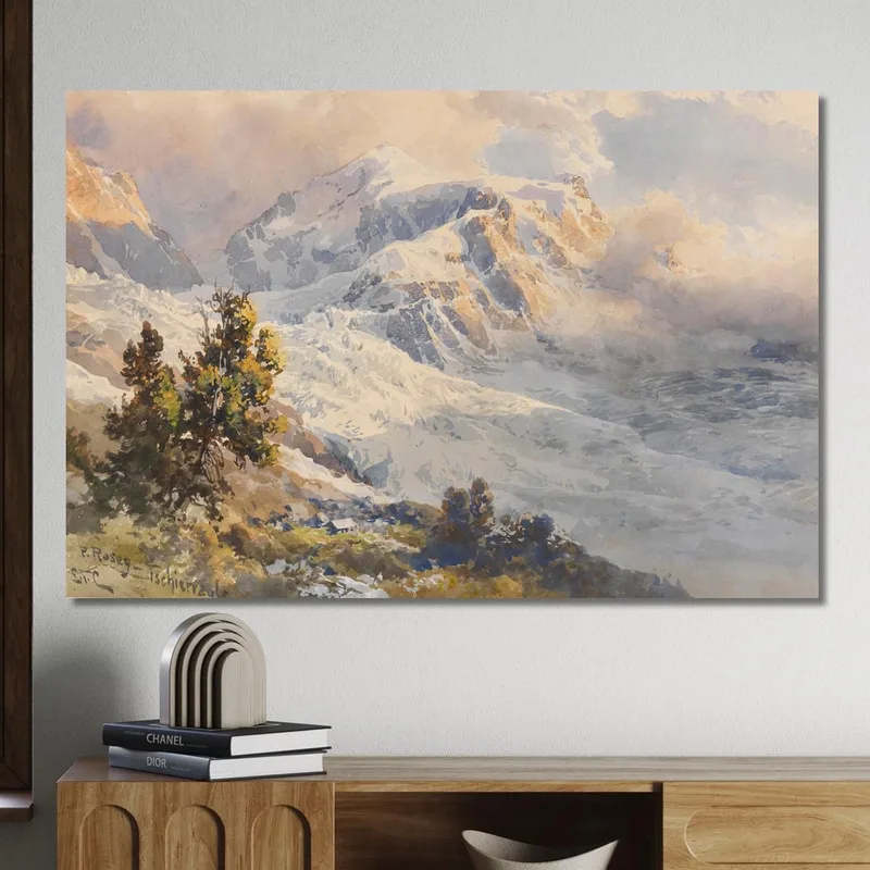 Piz Roseg, Ghiacciaio Tschierva Edward Theodore Compton