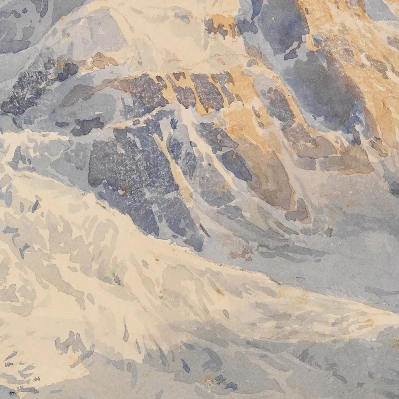 Piz Roseg, Ghiacciaio Tschierva Edward Theodore Compton