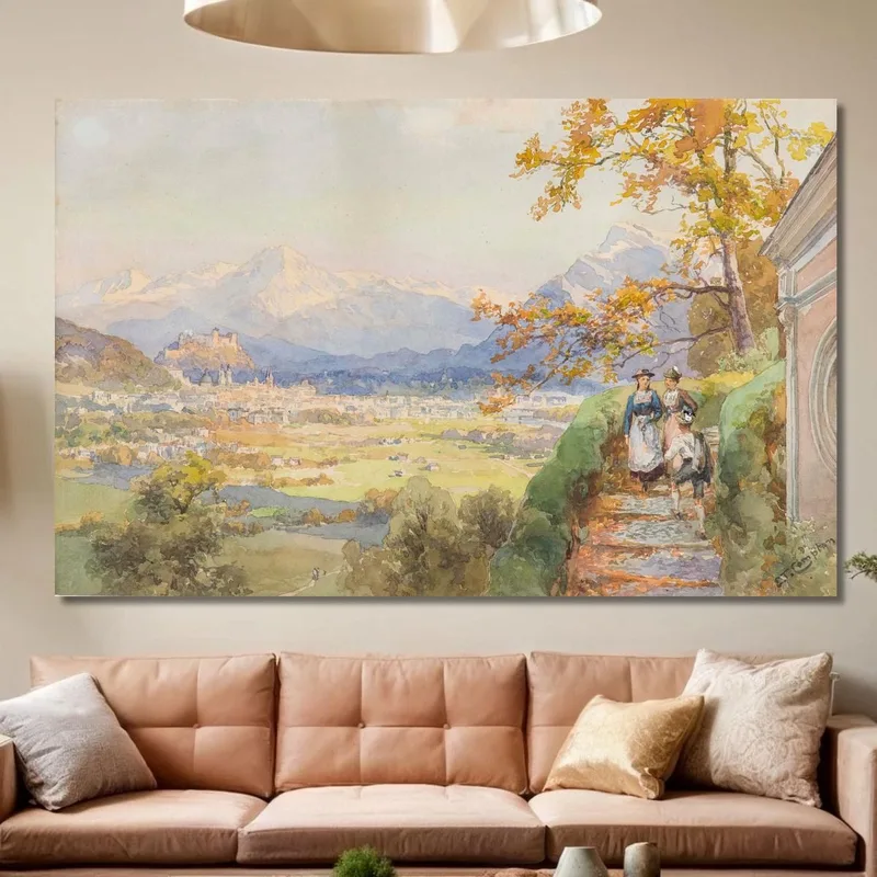 Salzburgo Desde Maria Plain Edward Theodore Compton