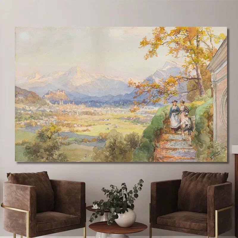 Salzburgo Desde Maria Plain Edward Theodore Compton