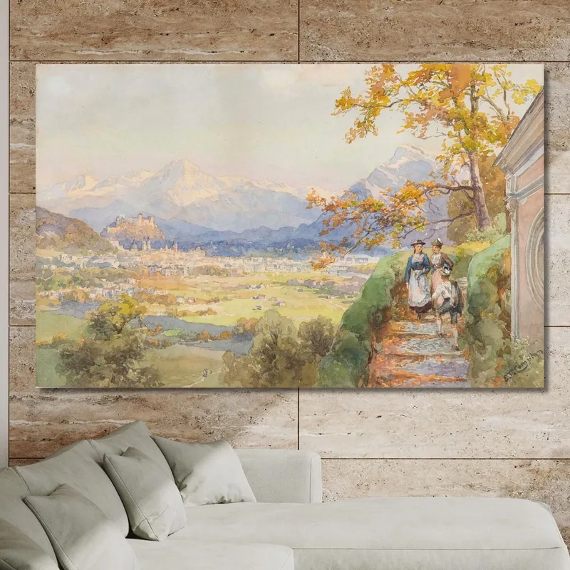 Salzburgo Desde Maria Plain Edward Theodore Compton