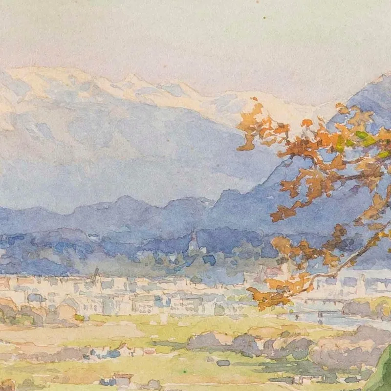 Salzburgo Desde Maria Plain Edward Theodore Compton