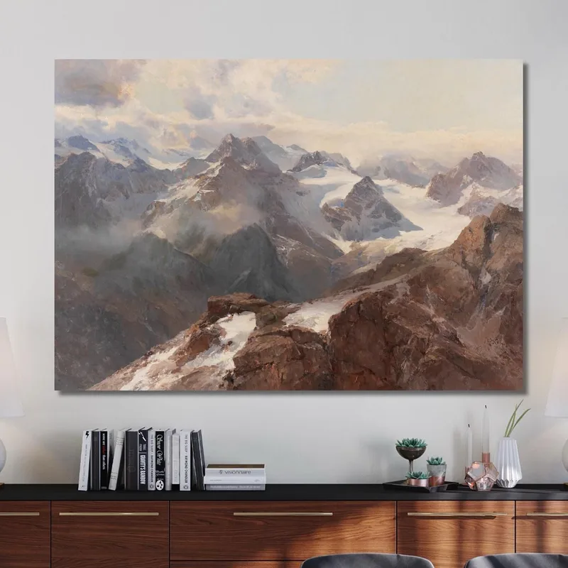 Silvretta Vista Dal Großes Maderer Edward Theodore Compton