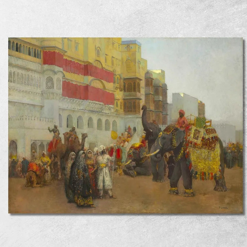 Un Día De Fiesta En Bekanir Beloochistan Bekanir Edwin Lord Weeks cuadro en lienzo