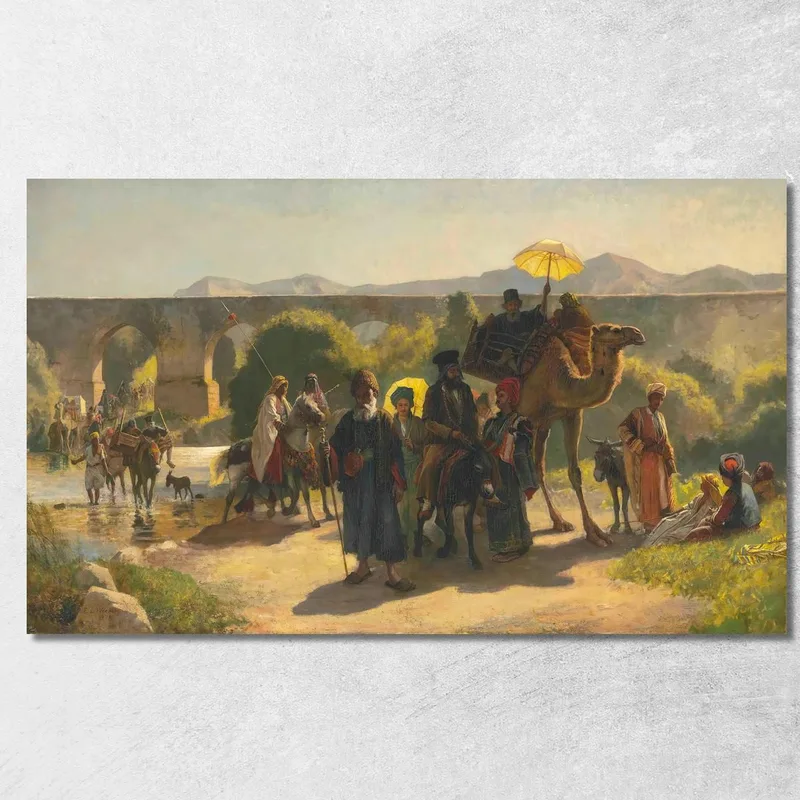 Una Peregrinación Al Jordán En La Pascua Griega Edwin Lord Weeks cuadro en lienzo