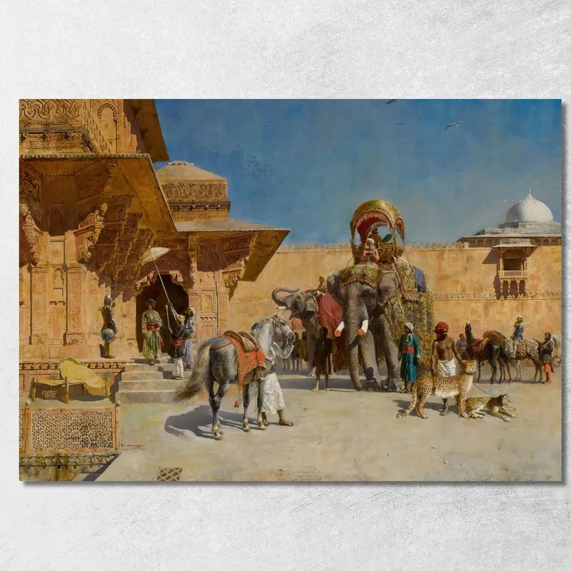 Salida Para La Cacería Edwin Lord Weeks cuadro en lienzo