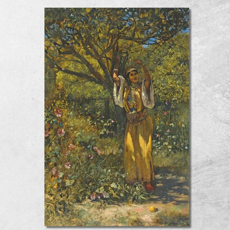 En El Jardín Edwin Lord Weeks cuadro en lienzo