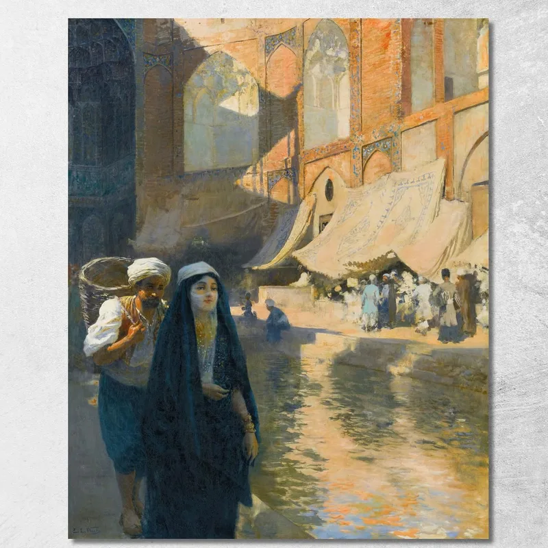 Entendiendo El Bazar Edwin Lord Weeks cuadro en lienzo