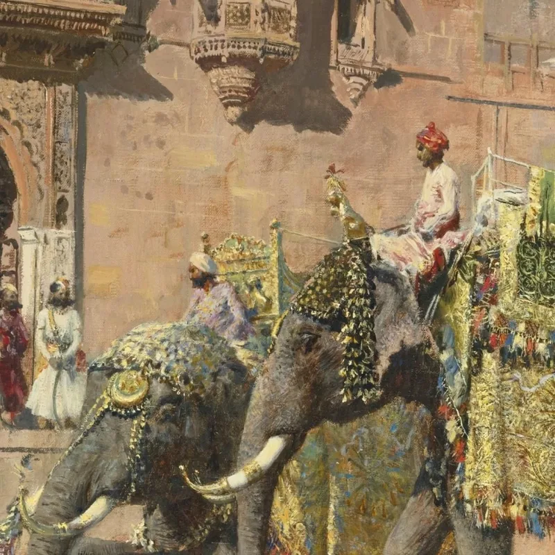 Die Elefanten Des Rajah Von Jodhpore Edwin Lord Weeks