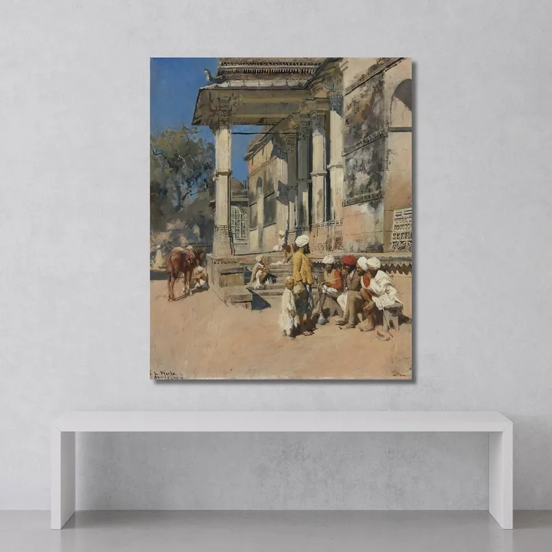 Portico Of A Mosque Ahmedabad Edwin Lord Weeks