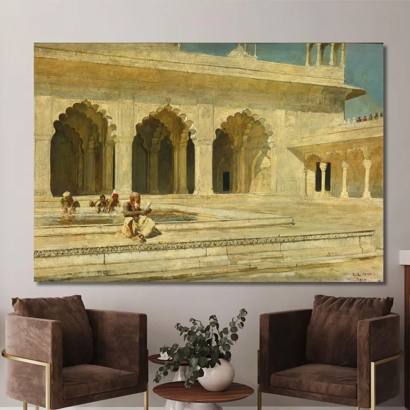 La Mezquita De La Perla De Agra Edwin Lord Weeks