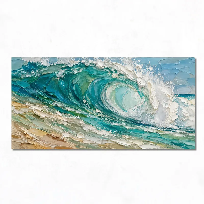 Ocean Wave Surge canvas wall art