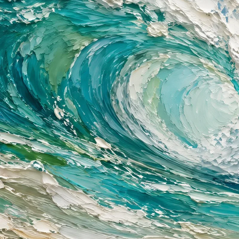 Ocean Wave Surge canvas wall art