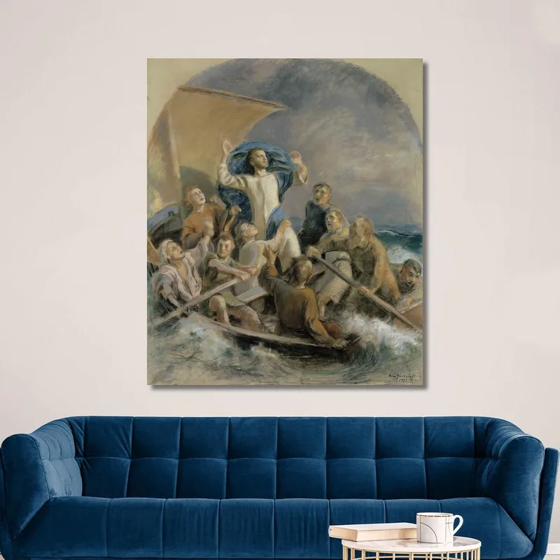 Christ Sets A Storm Eero Järnefelt