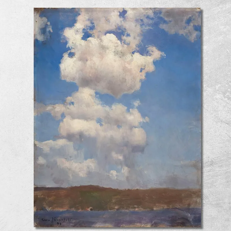 Wolkenstudie Eero Järnefelt drucken auf leinwand