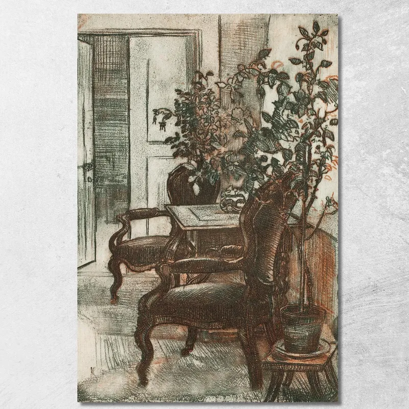 Interieur Von Suviranta 2 Eero Järnefelt drucken auf leinwand