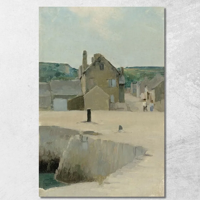 Dorfbild Eero Järnefelt drucken auf leinwand