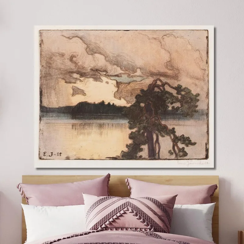 Seelandschaft Bei Sonnenuntergang Eero Järnefelt