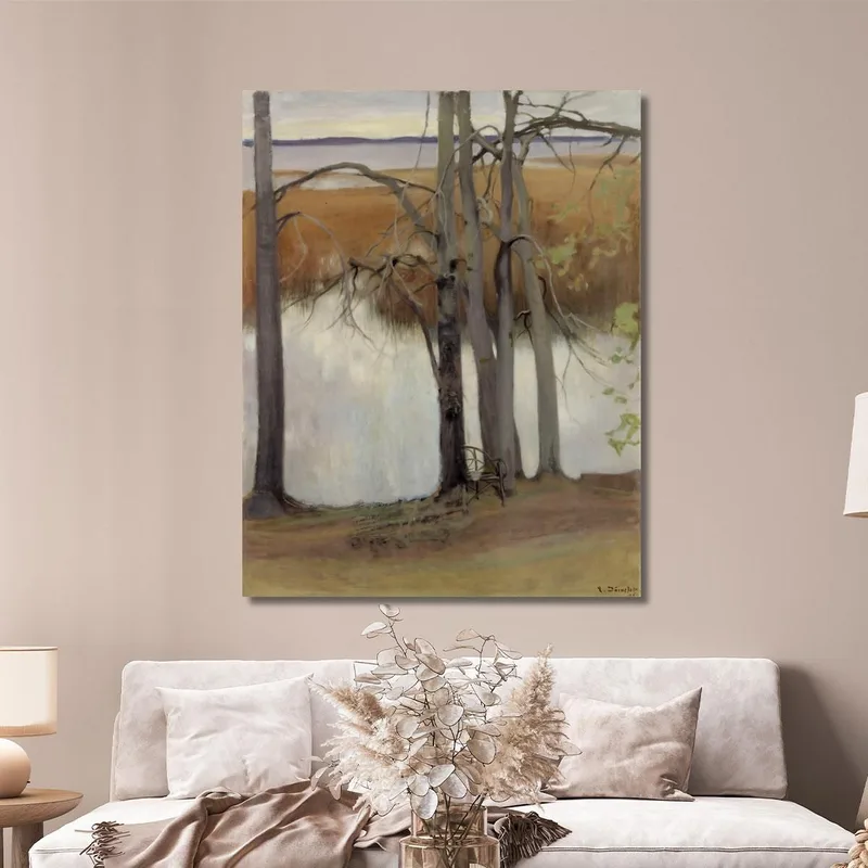 Riva Del Lago Con Canneto 2 Eero Järnefelt