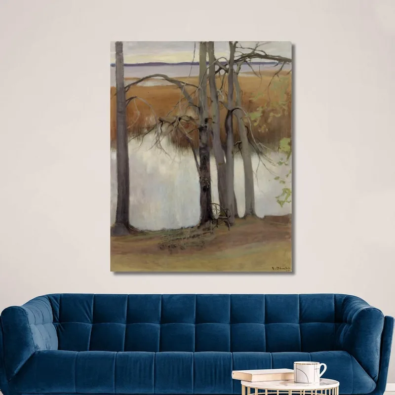 Riva Del Lago Con Canneto 2 Eero Järnefelt