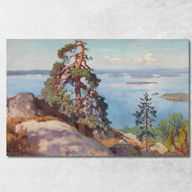Landschaft Von Koli Eero Järnefelt drucken auf leinwand