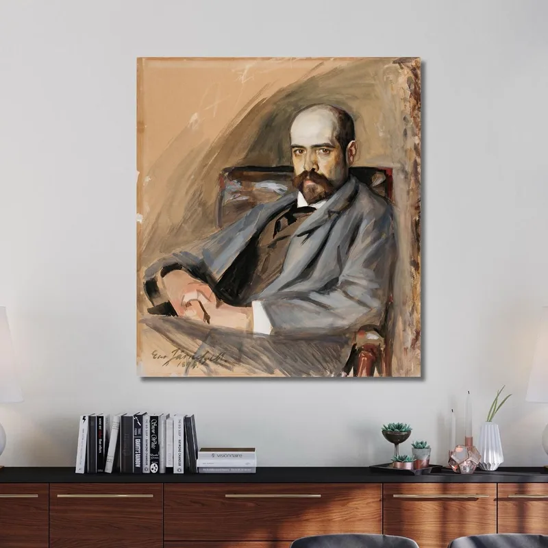 Portrait De Gunnar Berndtson Eero Järnefelt