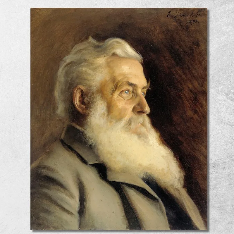 Ritratto Del Signor Ahnger Eero Järnefelt quadro stampa su tela