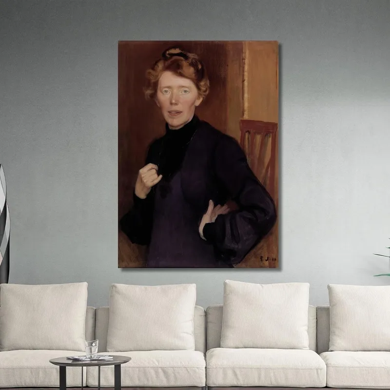 Portrait De Tekla Hultin Eero Järnefelt