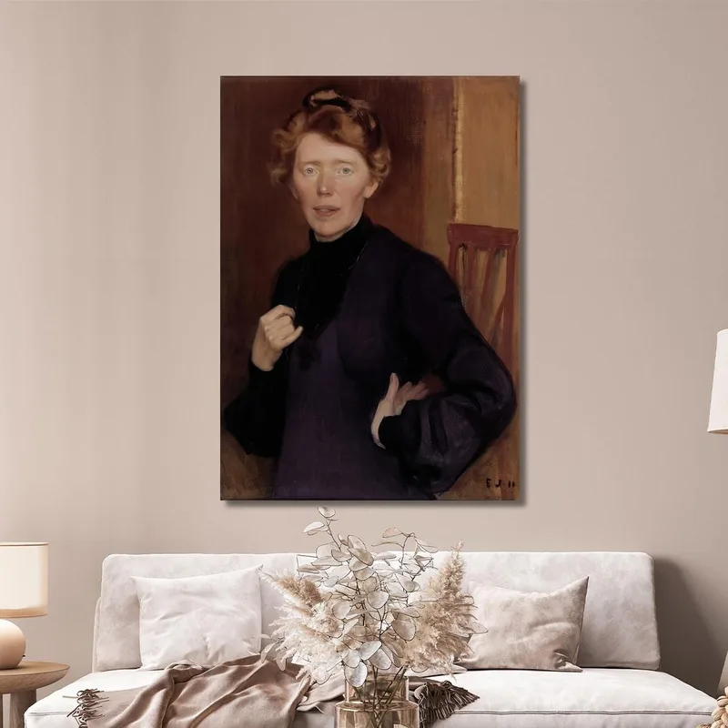 Portrait De Tekla Hultin Eero Järnefelt