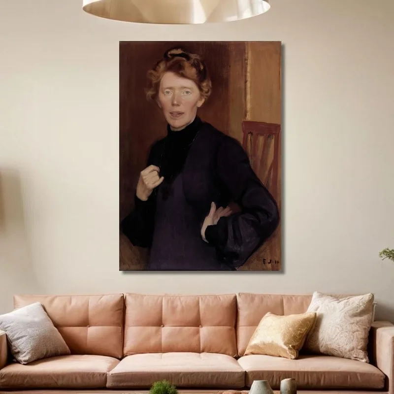 Portrait De Tekla Hultin Eero Järnefelt