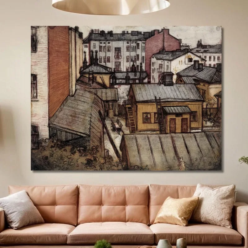 Veduta Dalla Casa Dell'Artista In Bernhardinkatu Eero Järnefelt