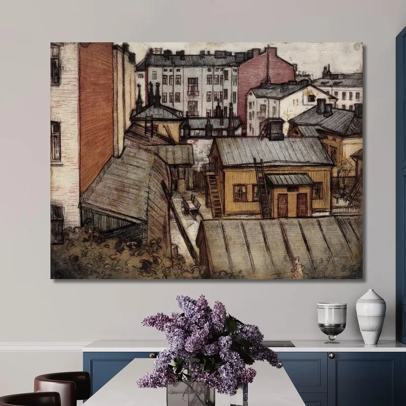 Veduta Dalla Casa Dell'Artista In Bernhardinkatu Eero Järnefelt