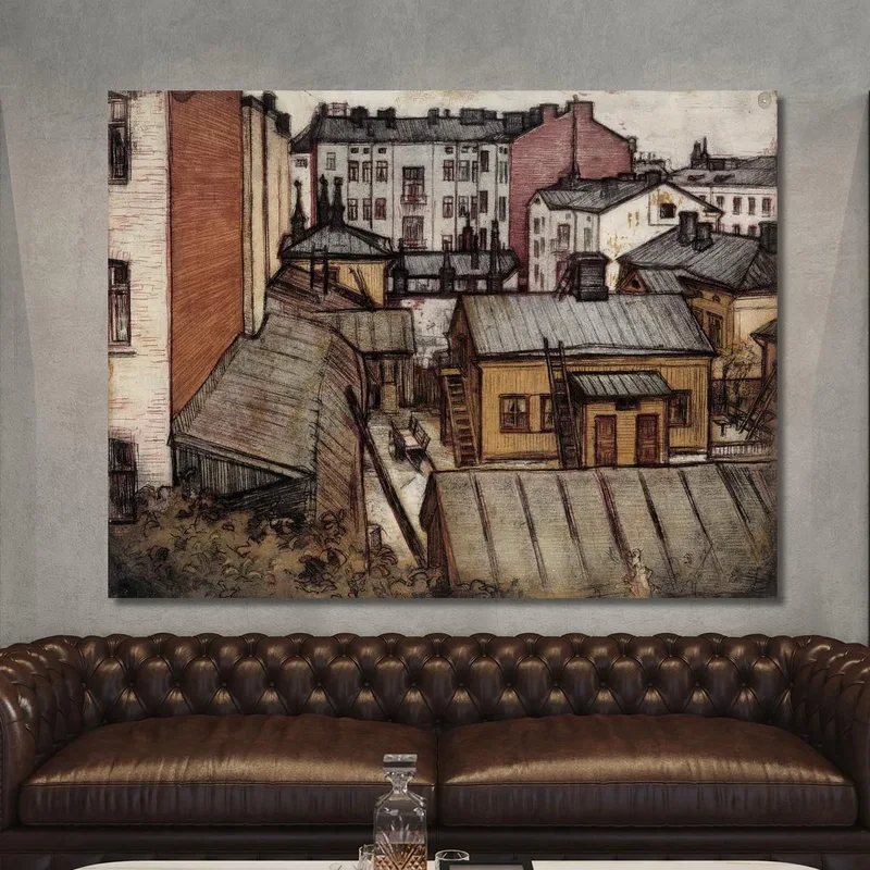 Veduta Dalla Casa Dell'Artista In Bernhardinkatu Eero Järnefelt