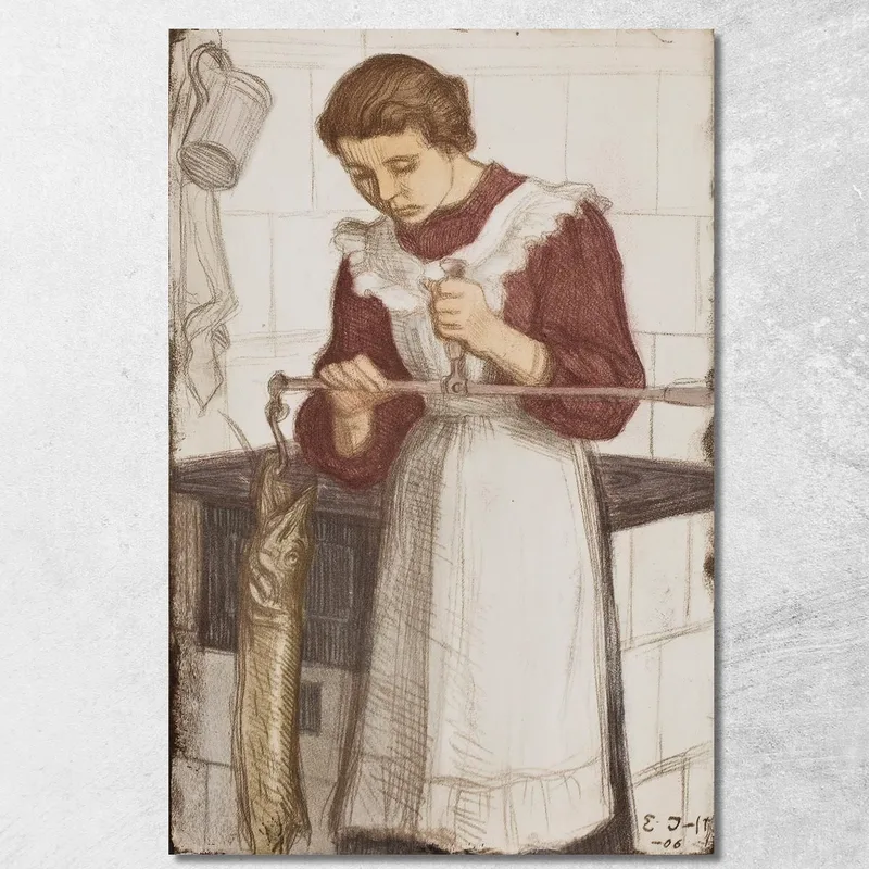 Pesatura Del Luccio 2 Eero Järnefelt quadro stampa su tela