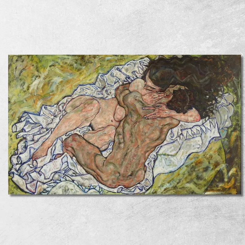 The Embrace (Lovers Ii) Egon Schiele canvas print