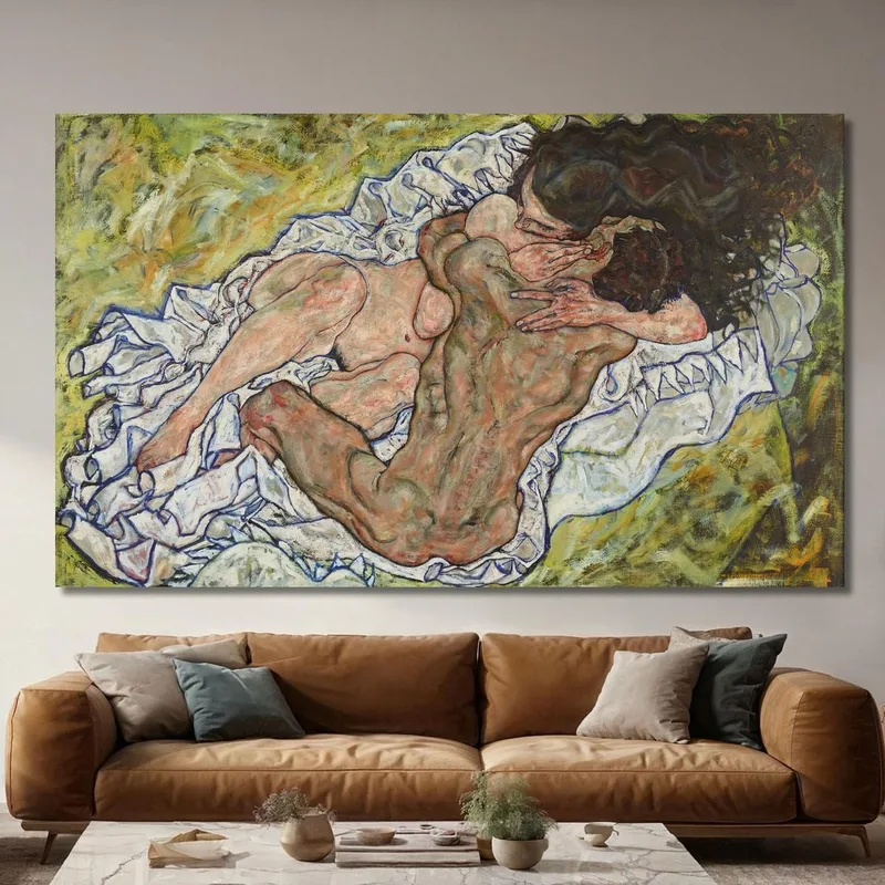 Die Umarmung (Liebende Ii) Egon Schiele