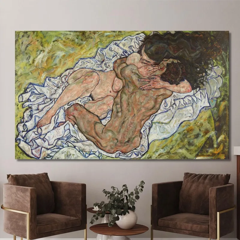 Die Umarmung (Liebende Ii) Egon Schiele