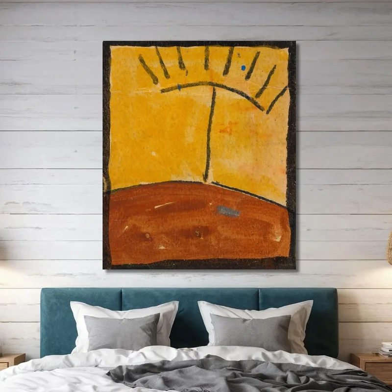 Abstrahierte Landschaft Mit Sonnenaufgang Egon Schiele