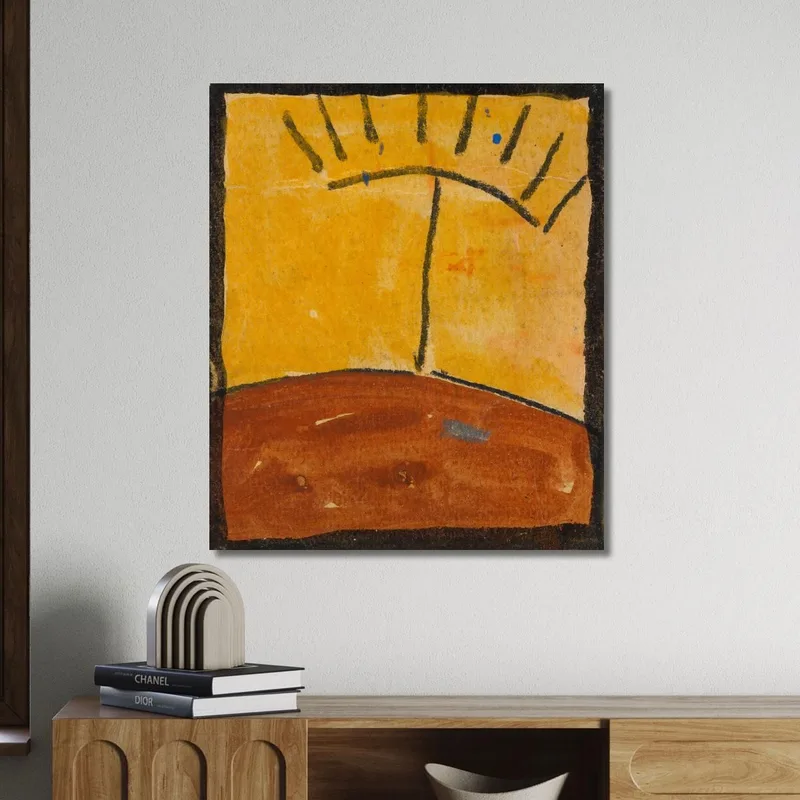 Abstrahierte Landschaft Mit Sonnenaufgang Egon Schiele