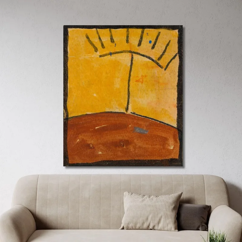 Abstrahierte Landschaft Mit Sonnenaufgang Egon Schiele